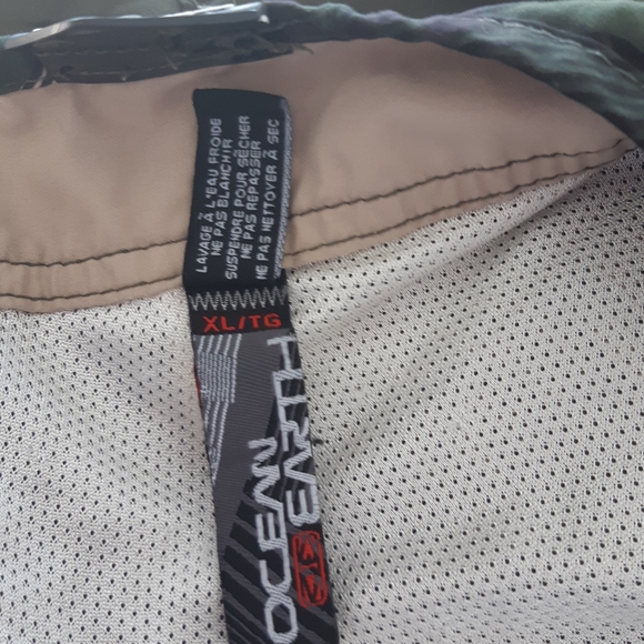 Ocean Earth Men's Trunk Short Size XL kaki green  look new - Picture 4 of 9